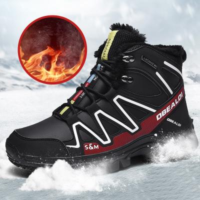 China CUSHIONING New Winter Outdoor Mountaineering Plus Velvet Snow Boots Men's Boots for sale