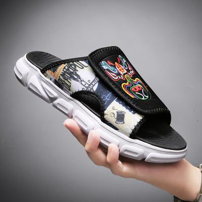 China CUSHIONING Mens Summer Beach Slippers Camouflage Shoes Sandals Male Slipper Flat Shoes Fujian Jinjiang Cheap Shoes for sale