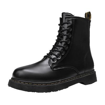 China CUSHIONING Warm New Style Men's High Top Martin Boots Casual Leather Shoes For Winter for sale