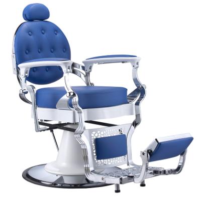 China Modern silver color barber chairs hydraulic pump barber chair old style male salon chair QZ-Z05A for sale