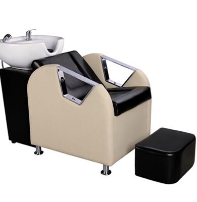 China Popular Sale Modern Stainless Steel Shampoo Bed Shampoo Chair Hair Wash Unit QZ-JX29W for sale