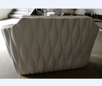 China Modern small white boutique counter hot sale reception reception desk table QZ-502B for sale