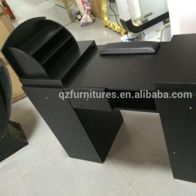 China Modern black color nail polish table nail tables for sale QZ-JX358A for sale