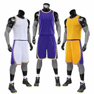 China Custom Logo High Quality Sports Sublimation Custom Basketball Men's Breathable Breathable Basketball Uniform Tank Tops for sale