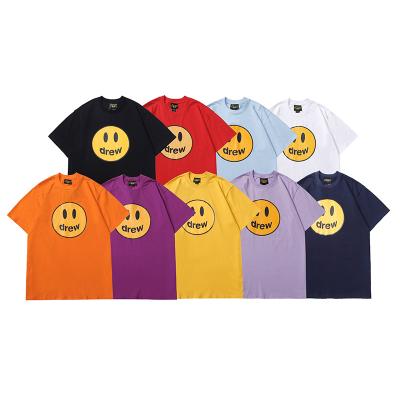 China 2021 Summer New Style Solid Color Breathable Custom Made Men And Women Plus Size Drew House T-Shirts Drop Shipping for sale