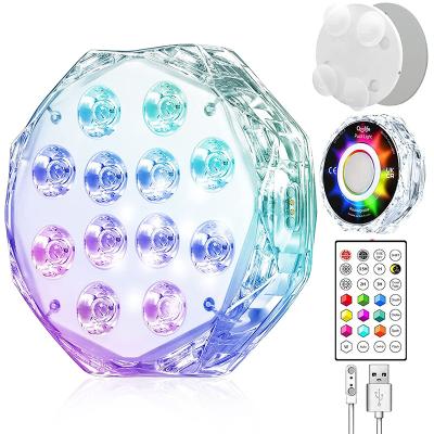 China Waterproof IP68 Rechargeable LED Garden Pool Light RGBW Swimming Pool Storage LED Colorful For Wedding Party Celebration for sale