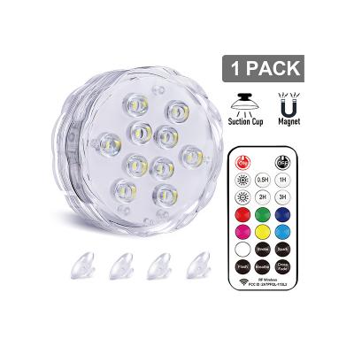 China Garden Fashion Design IP68 Waterproof Hot Tub Ball Light,Waterproof Fountain Lights Cooler Light with 10 LED Beads for sale