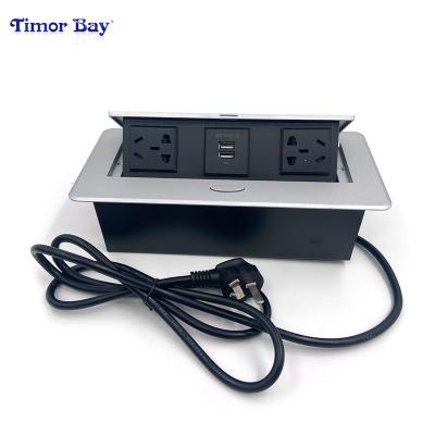 China Easy Installation With Multifunctional Furniture Industrial Smart Plug Wire Socket Outlet Hidden Pop Up Socket for sale