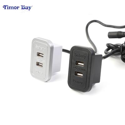 China Easy Installation Original Recessed Smart Furniture USB Wall Charger Quick Charging USB Outlet Socket for sale