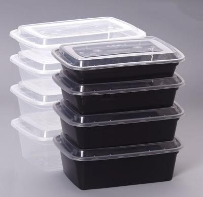 China Top Selling Microwavable Plastic Food Storage Containers 1500ml BPA Free Meal Prep Containers With Lids for sale