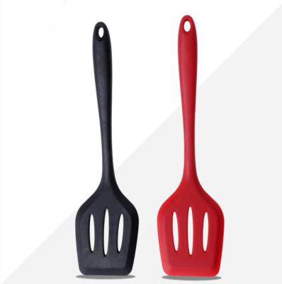 China Viable wholesale kitchenware red/black practical private silicon rubber spatula for sale