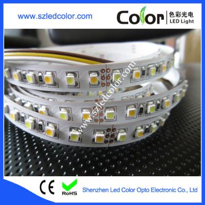 China 3528 warm and white color cct dimmable led strip for sale