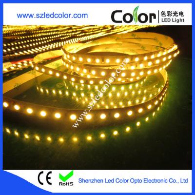 China golden yellow led strip 3528 dc12 24v for sale