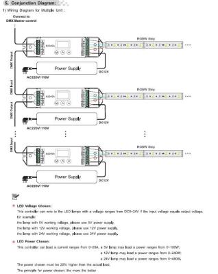 China 65536 decodificador del dmx de la escala gris dmx512 en venta