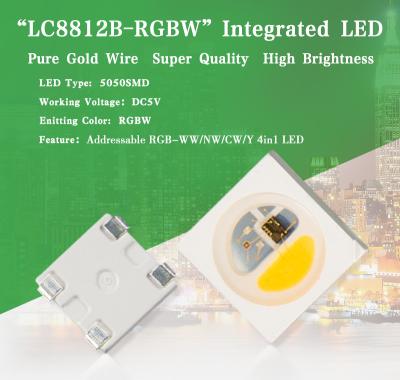 China High Quality SK6812 RGBW 4 Channel Addressable Color SK6812 Digital LED Chip for sale