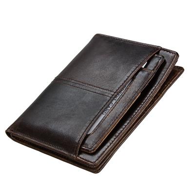 China 11cm*9cm*2cm Package Size Luxury Men Wallet Coin Purse Card Holder Short Wallet PU Leather for sale