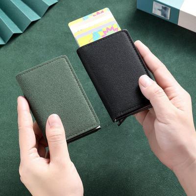 China 0.07kg Custom Metal Card Holder Wallet with Slim Hollow Out Design and Money Clip for sale