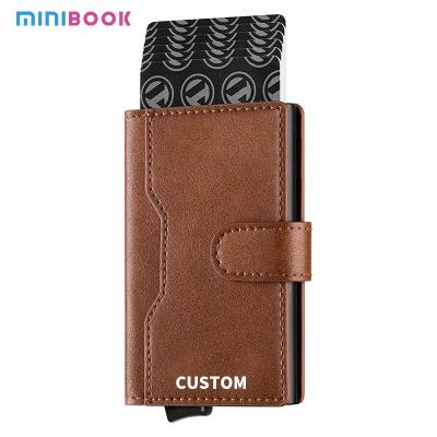 China Low MOQ Mix Models Men's Metal Pop Up Wallet with Large Capacity and RFID Protection for sale