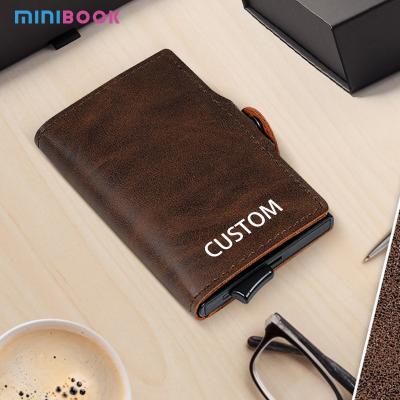 China 10cm*6.6CM*1.5CM Carteira masculina de fibra de carbono RFID Bloqueio Bifold com ID Window OEM/ODM à venda