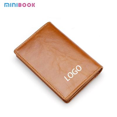 China Custom England Style RFID ID Credit Business Cardholder Leather Credit Card Holder Wallet for sale