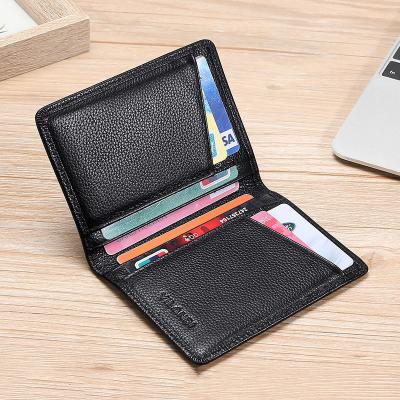 China Multi-Slot Anti-Degaussing Card Holder for Men's Driver's License in Genuine Leather for sale