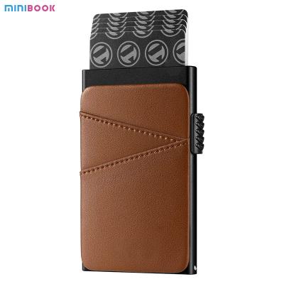 Κίνα RFID Wallet Slim Direct Aluminum Metal Card Case Κεφαλάκι κάρτας για άνδρες Minibook Professional προς πώληση