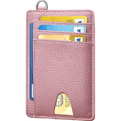 China Custom Logo Genuine Crocodile Saffiano Pu Leather Credit Card Holder Business Wallet for sale