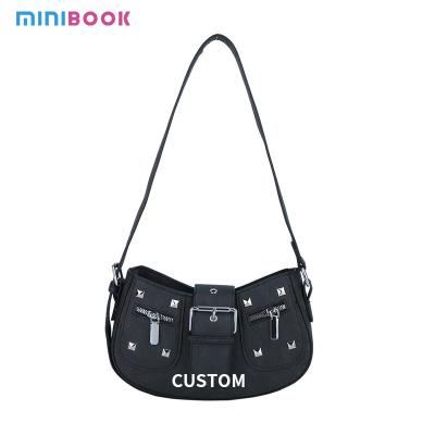 China 2024 Low MOQ Mix Models Trendy Girls Purses with Adjustable Strap Denim Handbags for sale