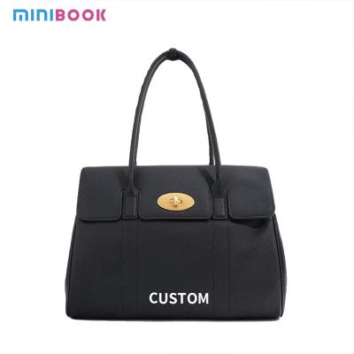 China Large Capacity Casual Leather Tote Bag Vintage Designer Fashion Shoulder Bag for Women for sale