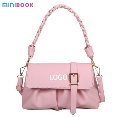 China High Qualtiy Style Fold Fashion Weave Crossbody Girls Leather Chains For Women's Bags for sale