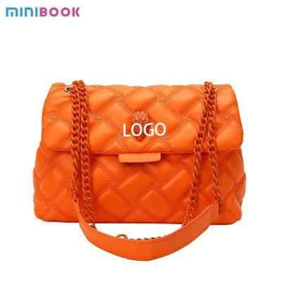 China Charming Designer Rhombus Chain Bag Easy Carry Crossbody Function Leather Pu Material for sale