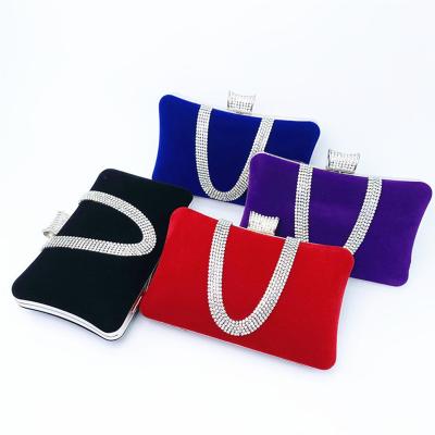 China Daily Life Essential Trendy Luxury Lady Party Rhinestone Diamond Bling Hand Bags for sale