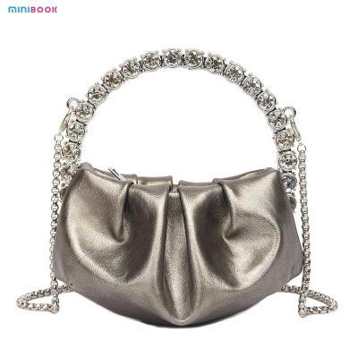 China Women's Crossbody Party Dinner Purses Chain Evening Bags in PU Leather for sale