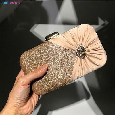 China Mesh Diamond-studded Banquet Bag Crossbody Chain Clutch Hand Bag Evening Handbag For Party for sale