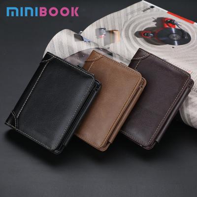 China Trifold PU Leather Men's Purse Series Men's Wallets with Zipper Buckle and Coin Pocket for sale