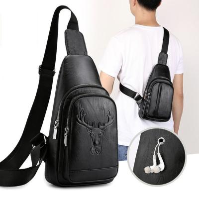 Cina Borsa da cintura nera di pelle di tendenza per uomini Crocodile Corn Travel Fashion Bag PU Opp Sacoche Custom T/T in vendita