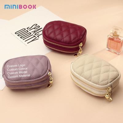 China Minibook Ladies Wallets And Purse Women Key Chain Pouch Made of Genuine Cowhide Leather for sale