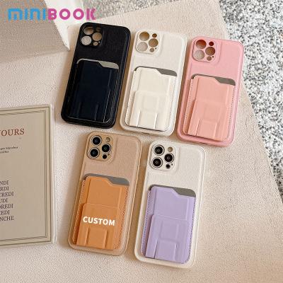 China PU leer telefoonhoesjes voor iphone 11 pro max 11 12 13 14 15 en met houder Te koop