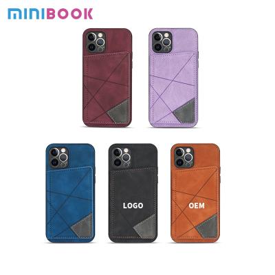 China Lujo Flip Back Cover PU de cuero Cartera de teléfono de lujo para iPhone 15 Pro Max con soporte en venta