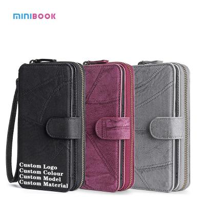 China Letter Pattern PU Leather Wallet Case for iPhone 13 Pro Max Minibook Multi-Function for sale