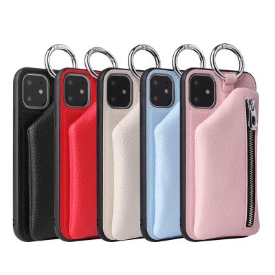 China Wallet Leather Case For Iphone 7 8 11 12 13 Pro Max With Holder And Customized Design for sale