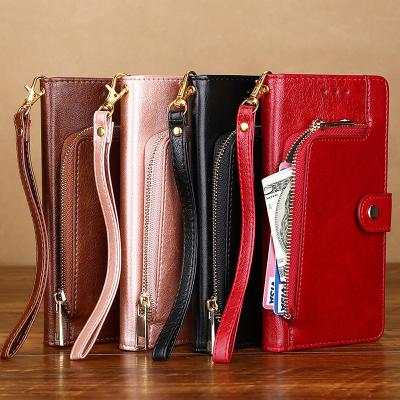 China Multifunction Leather Shockproof Anti-fall Wallet Case for Aquos Sense 6S 7 Plus SHG05 R5G for sale