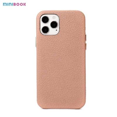 China Leather Minibook Custom Logo Genuine Cow Phone Case For Coque IPhone 14 Pro Max Full Edge Cover for sale