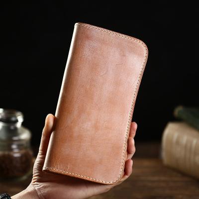 China Simple and Stylish Retro Matt Wax Leather Wallet for Men in Japanese Style for sale