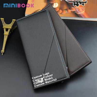 China Vintage Style Minibook Fashion Men's Wallet PU Leather Multifunction Card Holder for sale