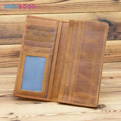 China Minibook Creative Fashion Card Holder Multi Function Clip Wallet and Genuine Leather for sale