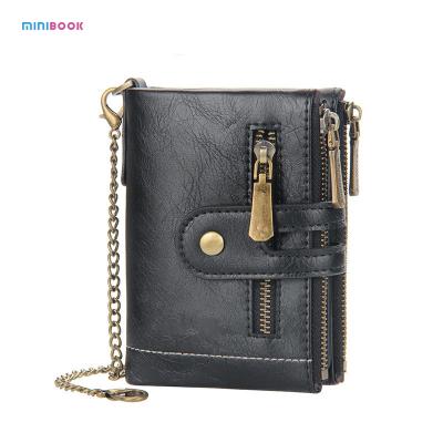 China Minibook Fashion Men's Credit Card Coin Bag Short Wallet with Customized Logo and Style for sale