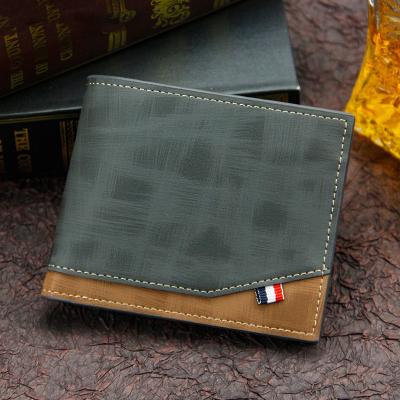 China Availiable Sample Portable Card Wallet Oil Wax Cowhide Leather Money Bag for Men for sale