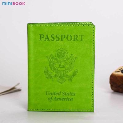 China 2023 USA Passport Holder Sleeve Custom Logo for Personalized Traveling in PU Leather for sale