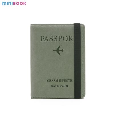 China Customized Pattern Minibook Passport Holder Rfid Blocking Travel Wallet for Credit Card for sale